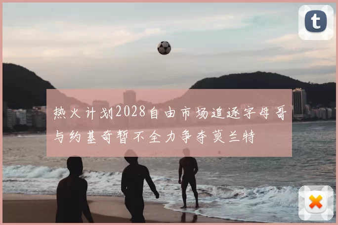 热火计划2028自由市场追逐字母哥与约基奇暂不全力争夺莫兰特