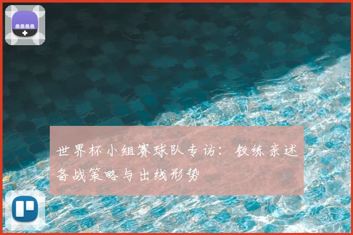 世界杯小组赛球队专访：教练亲述备战策略与出线形势